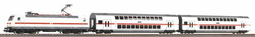 Piko 57134 Start-Set mit Bettung Personenzug BR 146 mit 2 IC Doppelstockwagen