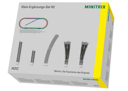 Minitrix N 14312 Gleis-Ergänzungs-Set H2